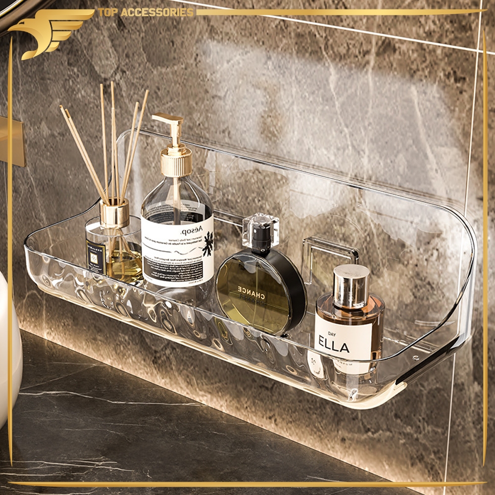 Rak Gantung Dinding Acrylic / Rak Gantung Kamar Mandi Acrylic / Rak Dinding / Rak Gantung Multifungs