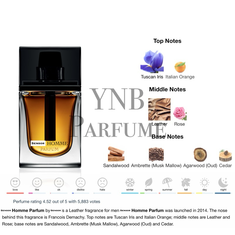 Decant Cristian dior Homme Parfum