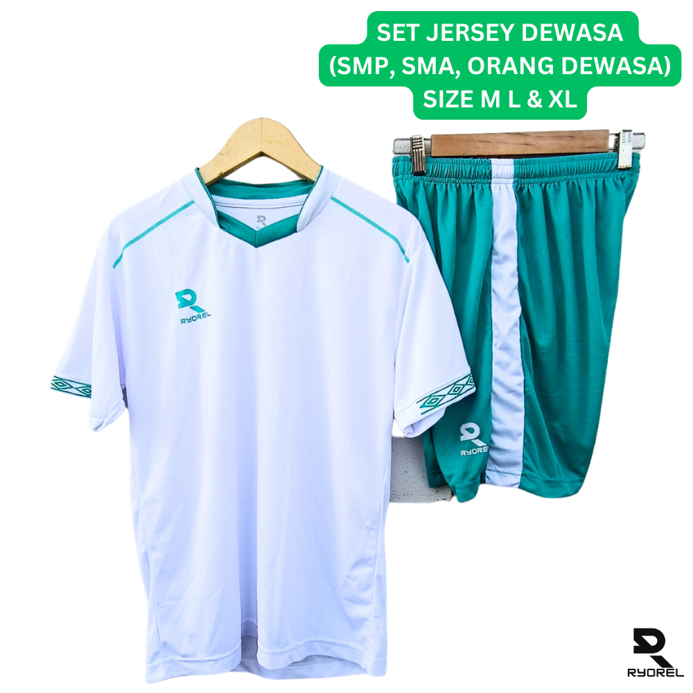 Baju dan Celana Ukuran Dewasa Olahraga Baju Futsal, Sepakbola Pria dan Wanita, Setelan futsal Bahan 