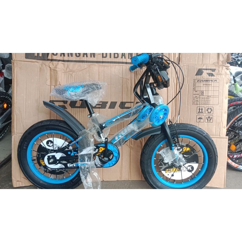 sepeda anak BMX rubick uk 16 ban 3.0 cocok untuk anak umur 4-7 tahun