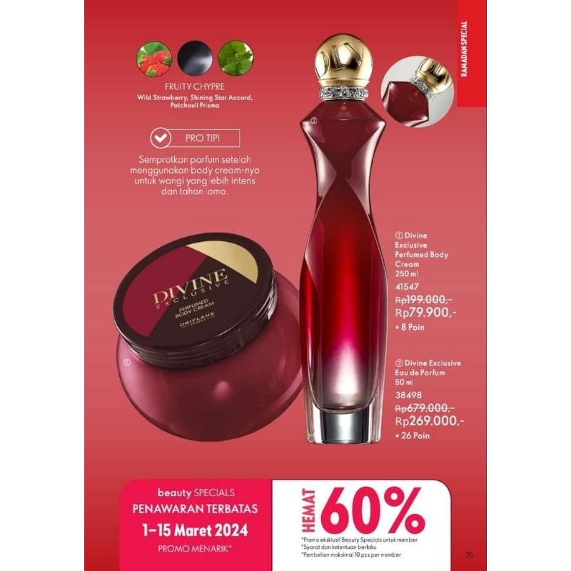 Divine Parfum dan Body Cream