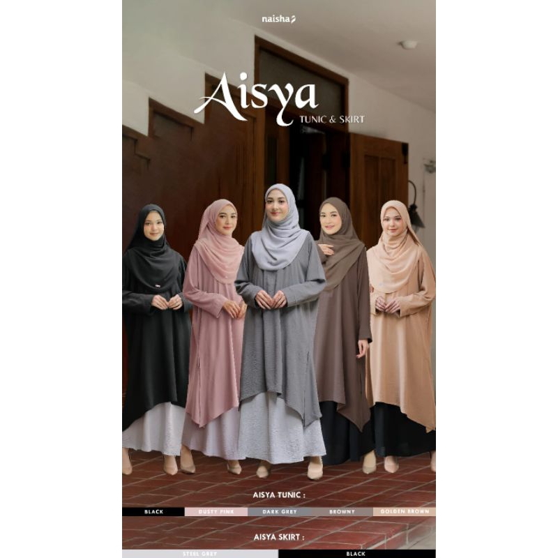 harga promo periode 12-15 aisya tunic cocok buat baju lebaran kondangan.baju santai