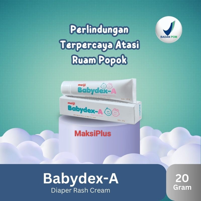 Babydex-A Newborn Diaper Rash Cream 20g /Salep Krim Popok Bayi / Krim Ruam Popok Bayi / Baby Cream /