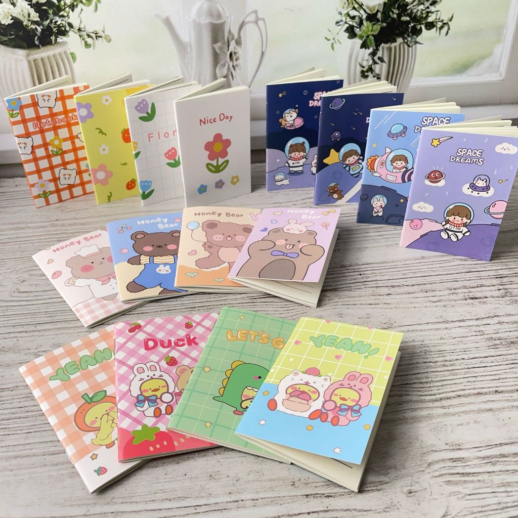 

BUKU NOTEBOOK A7 WARNA WARNI KODE HX-812 BK-1017 notebook mini saku bergaris buku catatan mini