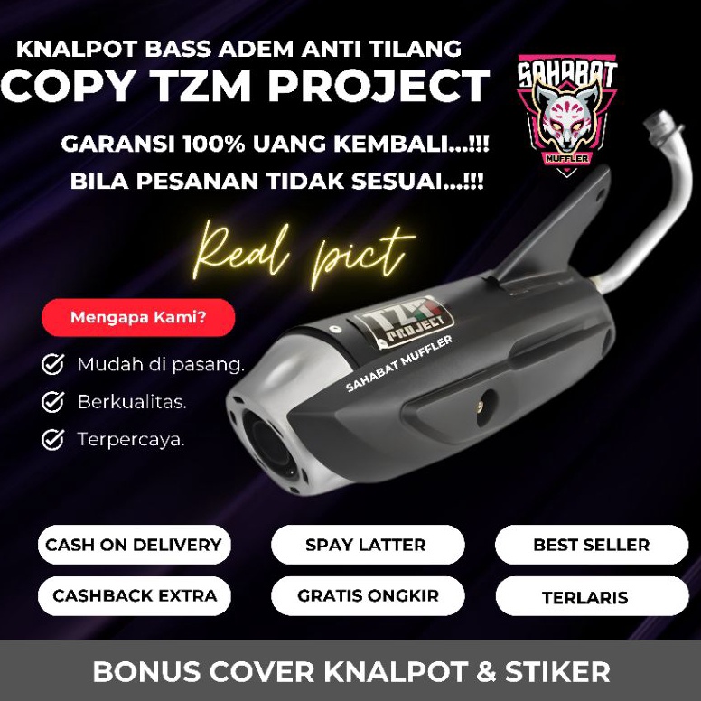 KNALPOT COPY CMS TZM PROJECT GENIO PCX VARIO 11 125 15 16 old led new GEAR LEXI SOUL GT KARBU 115 12