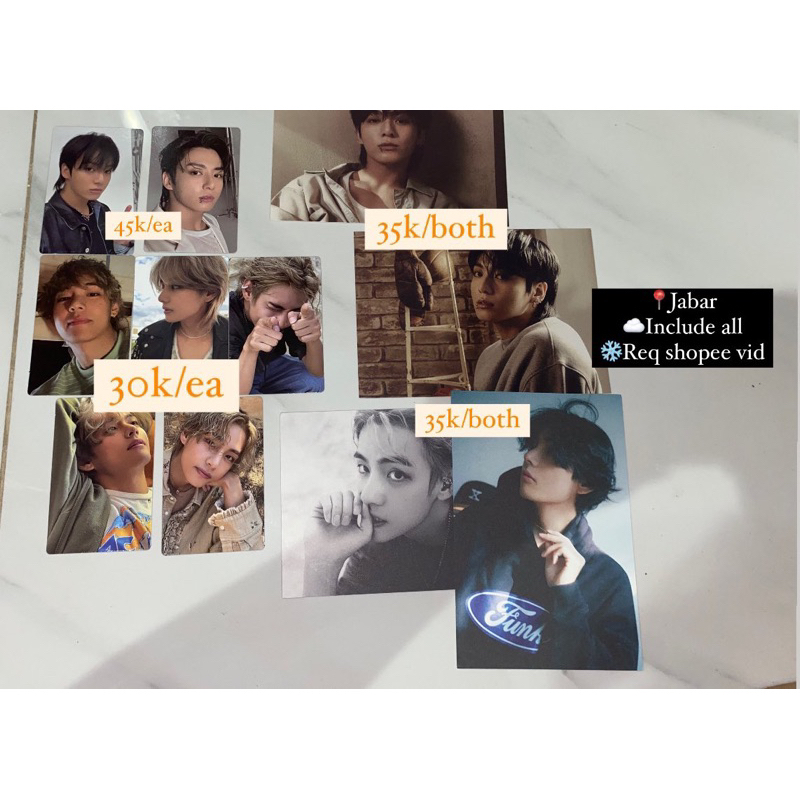 PC ALBUM JUNGKOOK TAEHYUNG GOLDEN LAYOVER RANDOM OFFICIAL