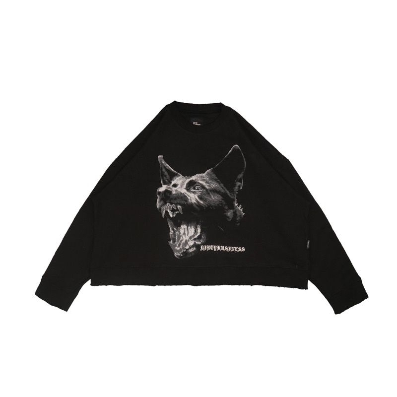 Crewneck Crop Oversize.DIRTY BUSINESS - DOG | ORIGINAL