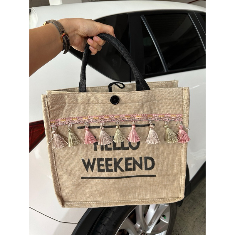 tas anyaman / tas etnik bangkok bkk sale bigsize xl