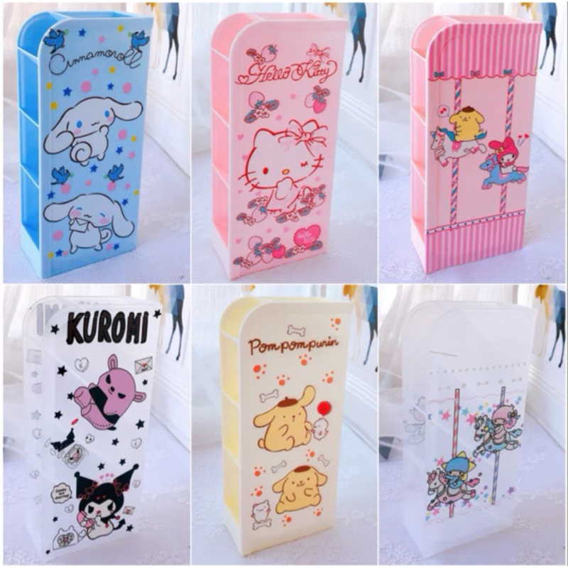 

kawaii sanrio stationary organizer pencil case tempat penyimpanan alat tulis