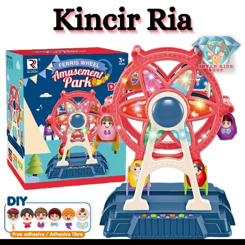 MAINAN ANAK FERRIS WHEEL AMUSEMENT PARK BIANGLALA KINCIR KARNAVAL RZ203 TAMAN HIBURAN