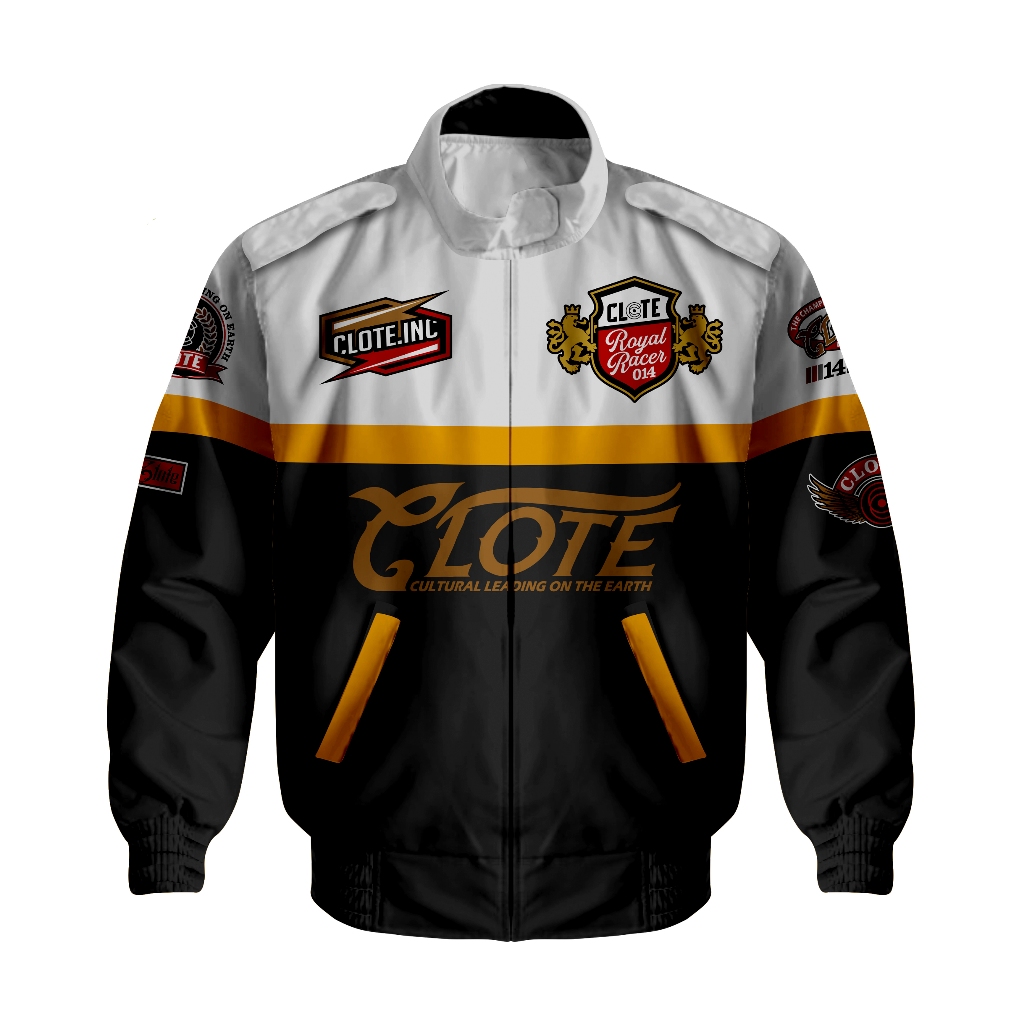 Clote Jacket Nascar Royal Racer Black - White