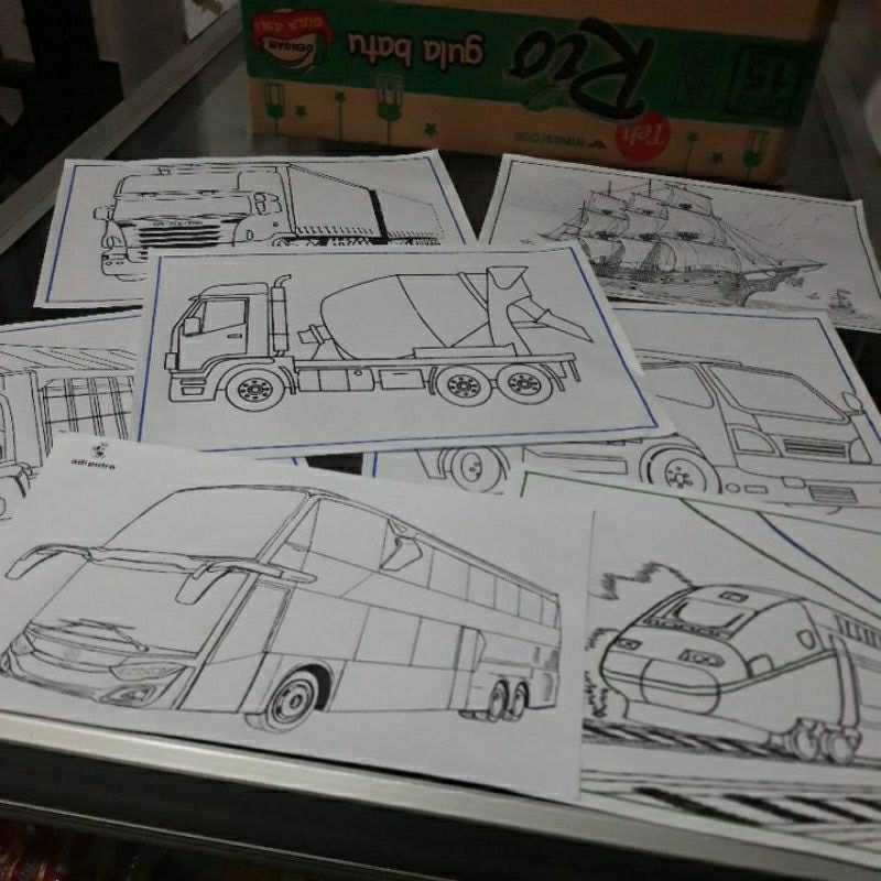 

kertas mewarnai isi 14 berbagai macam tema