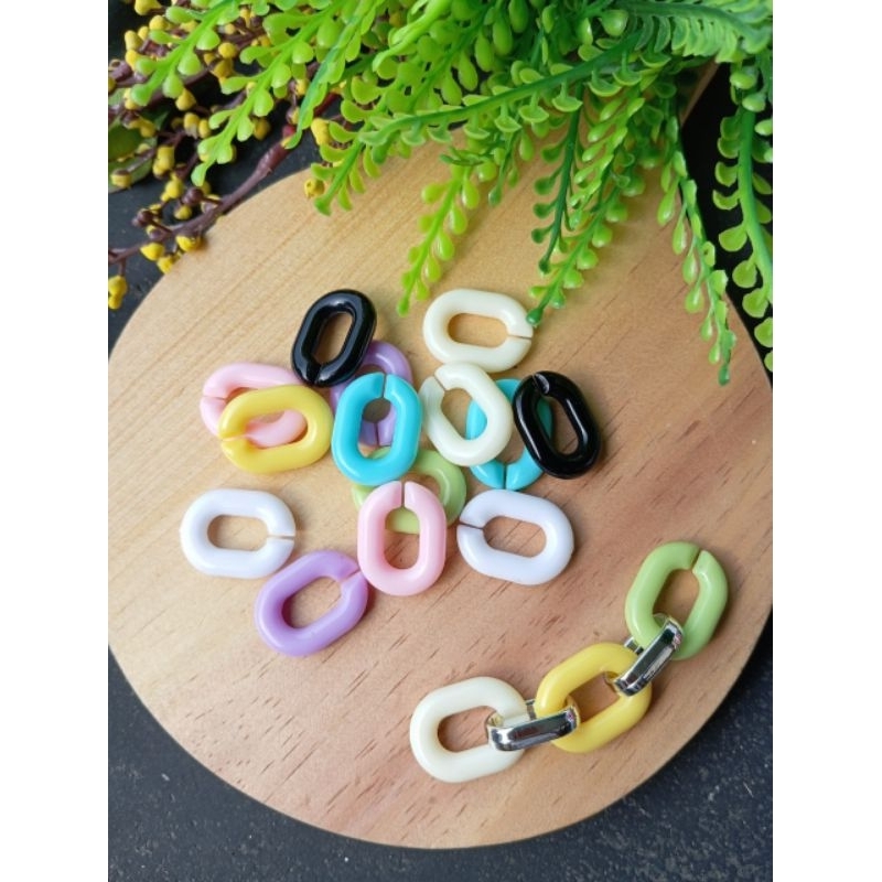 Mote Rantai Warna Warni Mote Manik Rantai Akrilik Monte Bahan Strap Mask