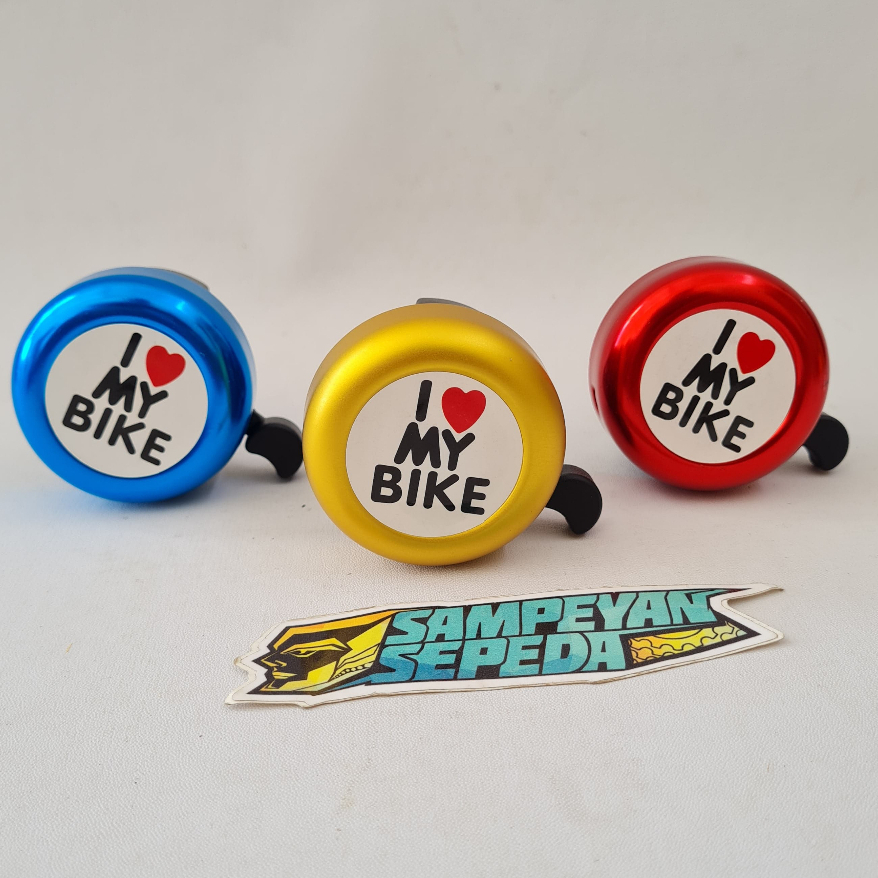 Bel Sepeda Anak I Love My Bike Bell Klakson Mainan Sepeda Horn Kring Karakter