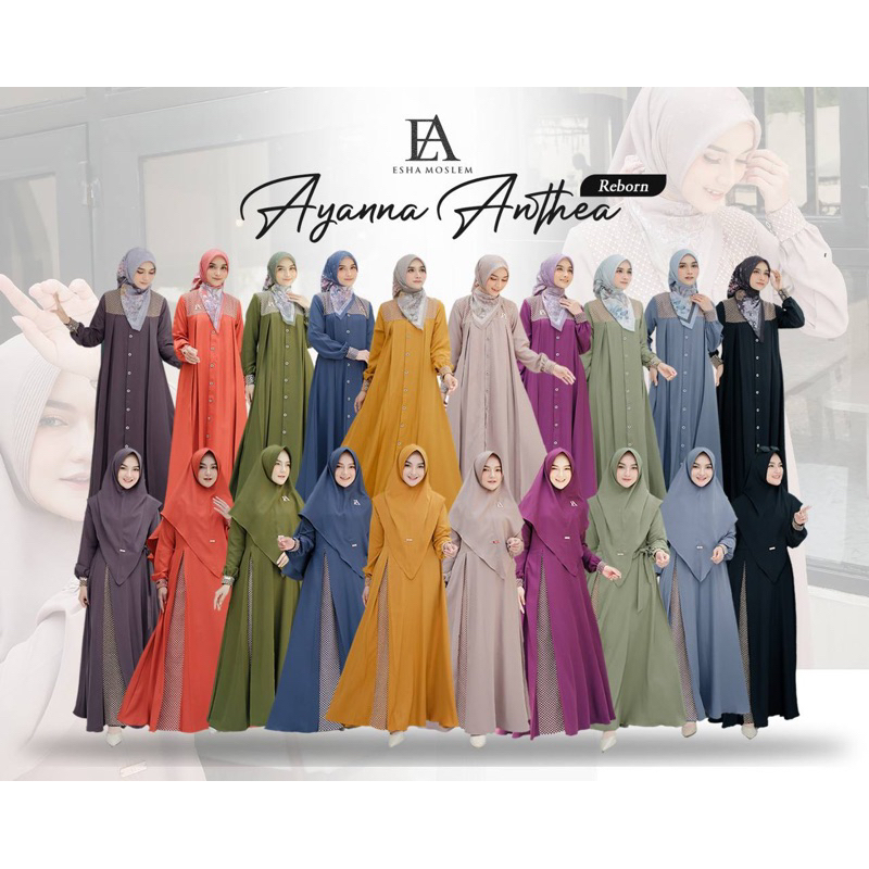 Ayanna & Anthea Dress by Esha Moslem || READY STOCK