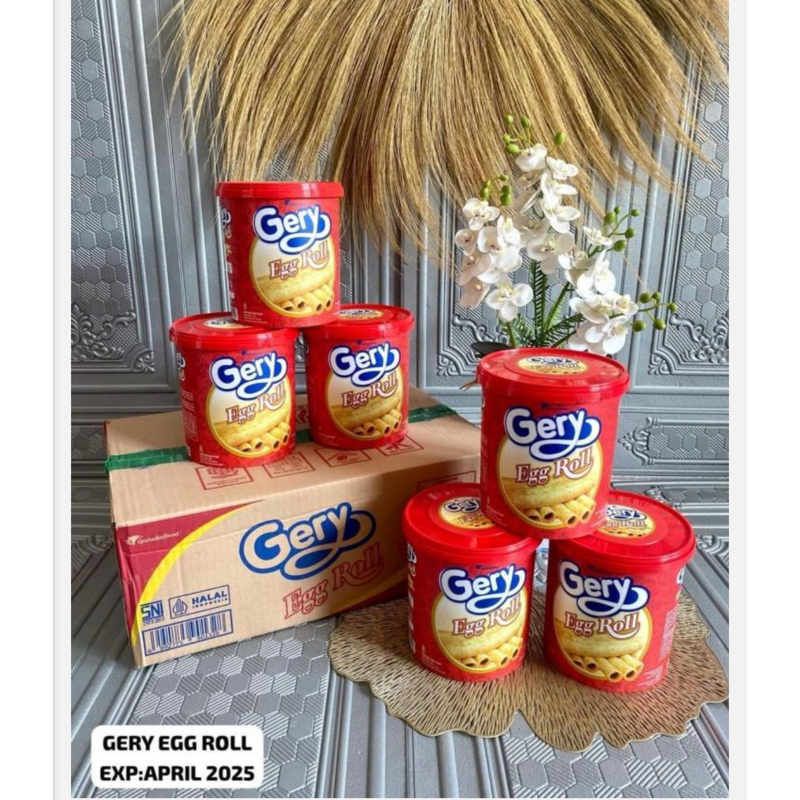 

1DUS GERRY EGG ROLL & WAFER CREAM ISI 6PCS