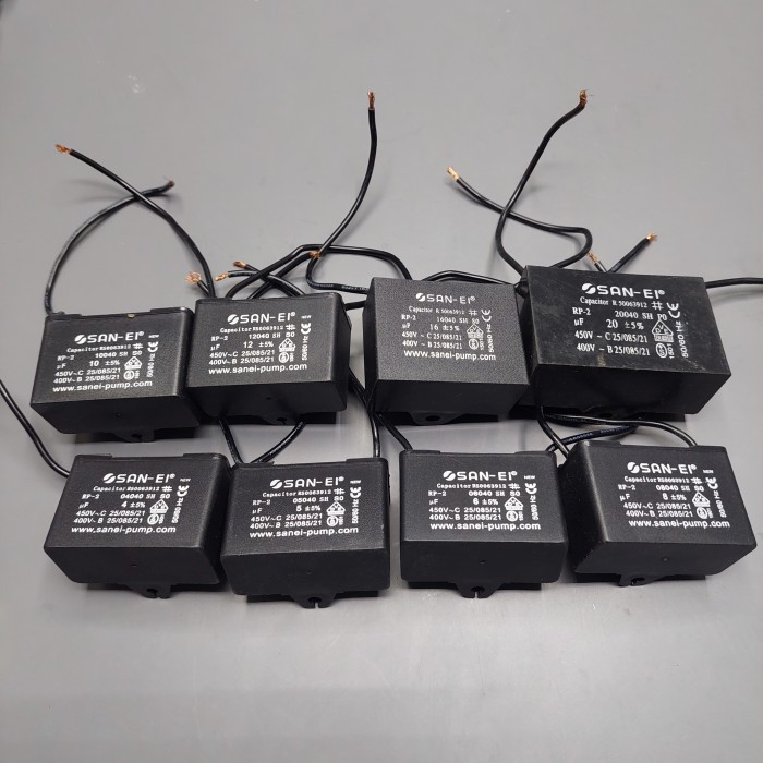 San-ei Kapasitor Kotak 1 UF 2,5 UF 3 UF 4 UF 5 UF 12 UF 14 UF 20 UF 24 UF 30 UF 450V El Capasitor Sa