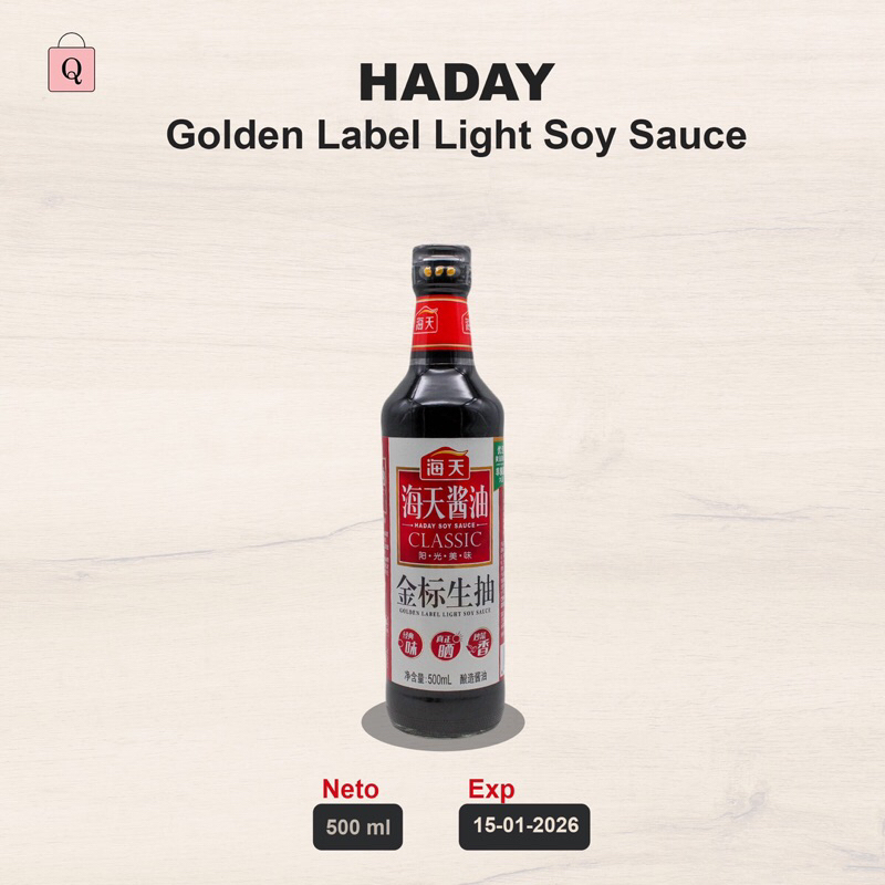 

Haitian Haday Golden Label Light Soy Sauce 500 ml - Soy Sauce Classic