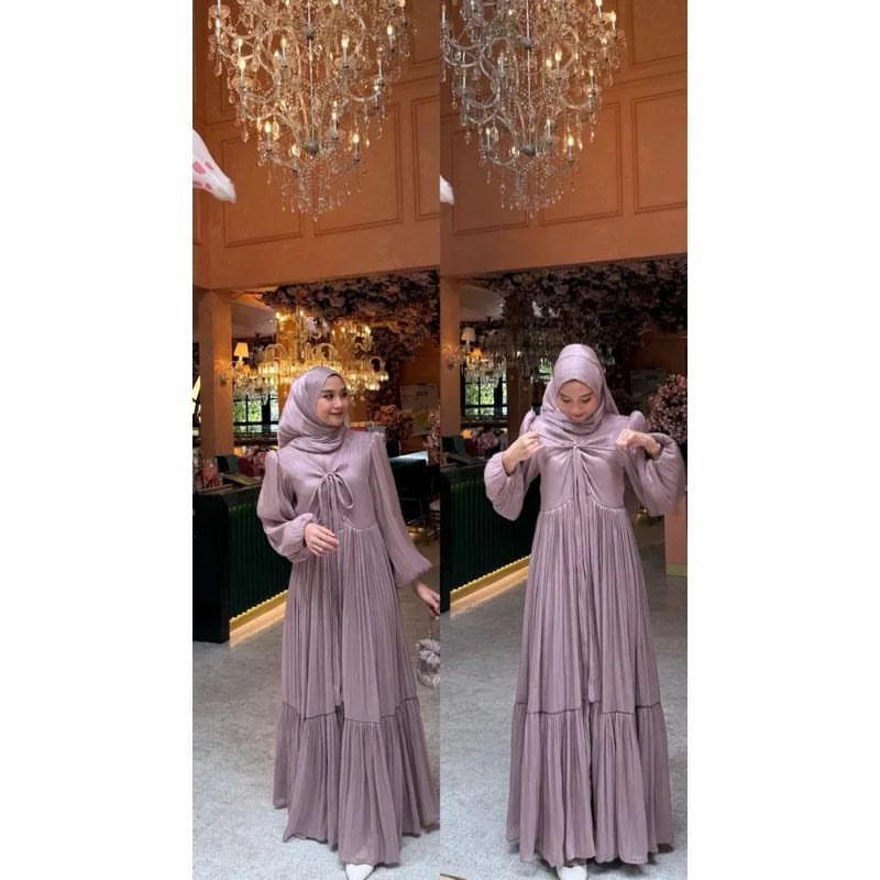 ARMAGAN DRESS SHIMER LEBARAN - Gaun Wanita Remaja Dewasa Terbaru Model Kasual Dan Pesta Mewah