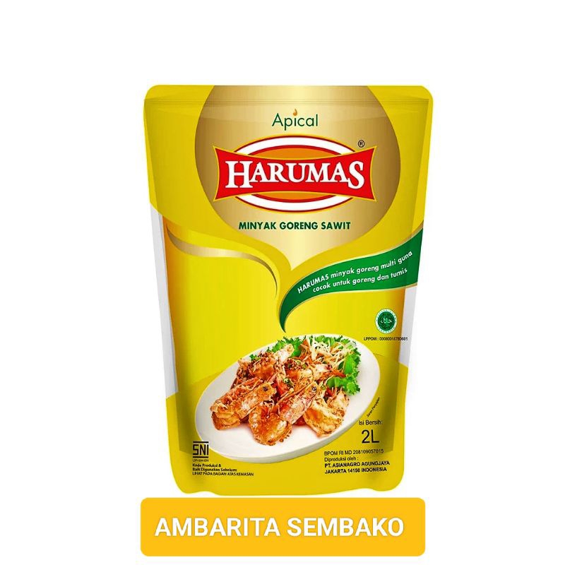 

APICAL HARUMAS MINYAK GORENG SAWIT BERKUALITAS 1,8 L dan 2L