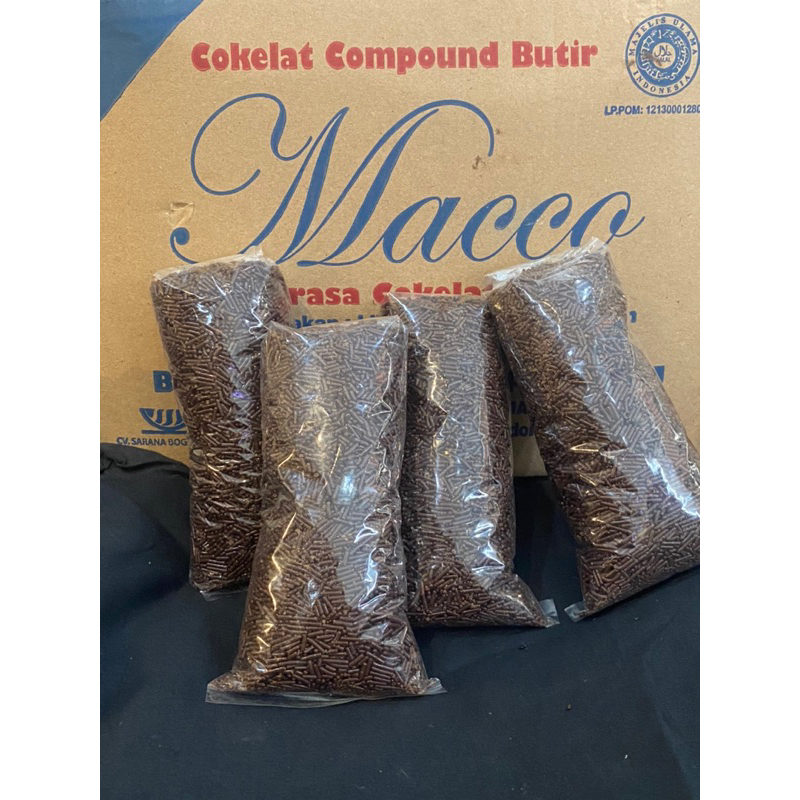 

meses cokelat compound butir MACCO