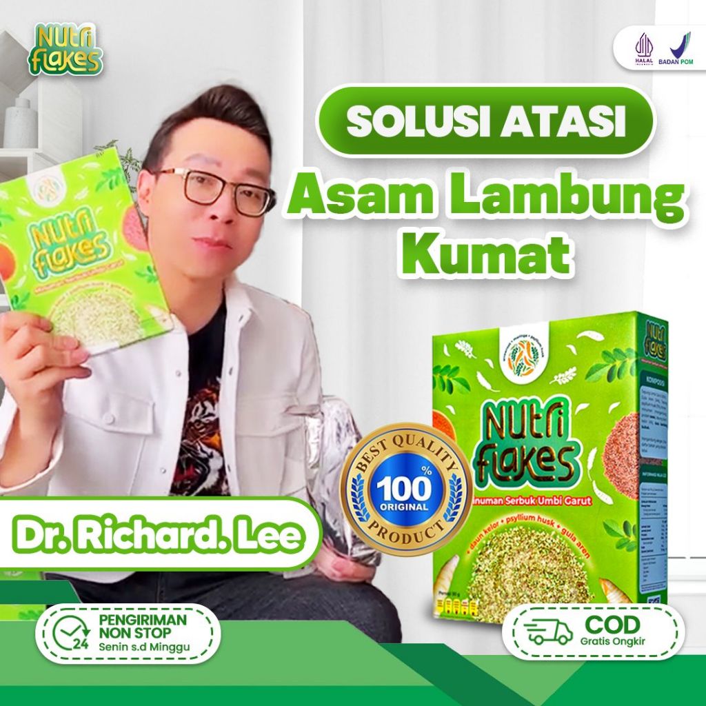 

Nutriflakes Sereal Umbi Garut Asam Lambung - Ampuh Mengatasi Asam Lambung Gerd, Maag 1 Box Herbavit_store