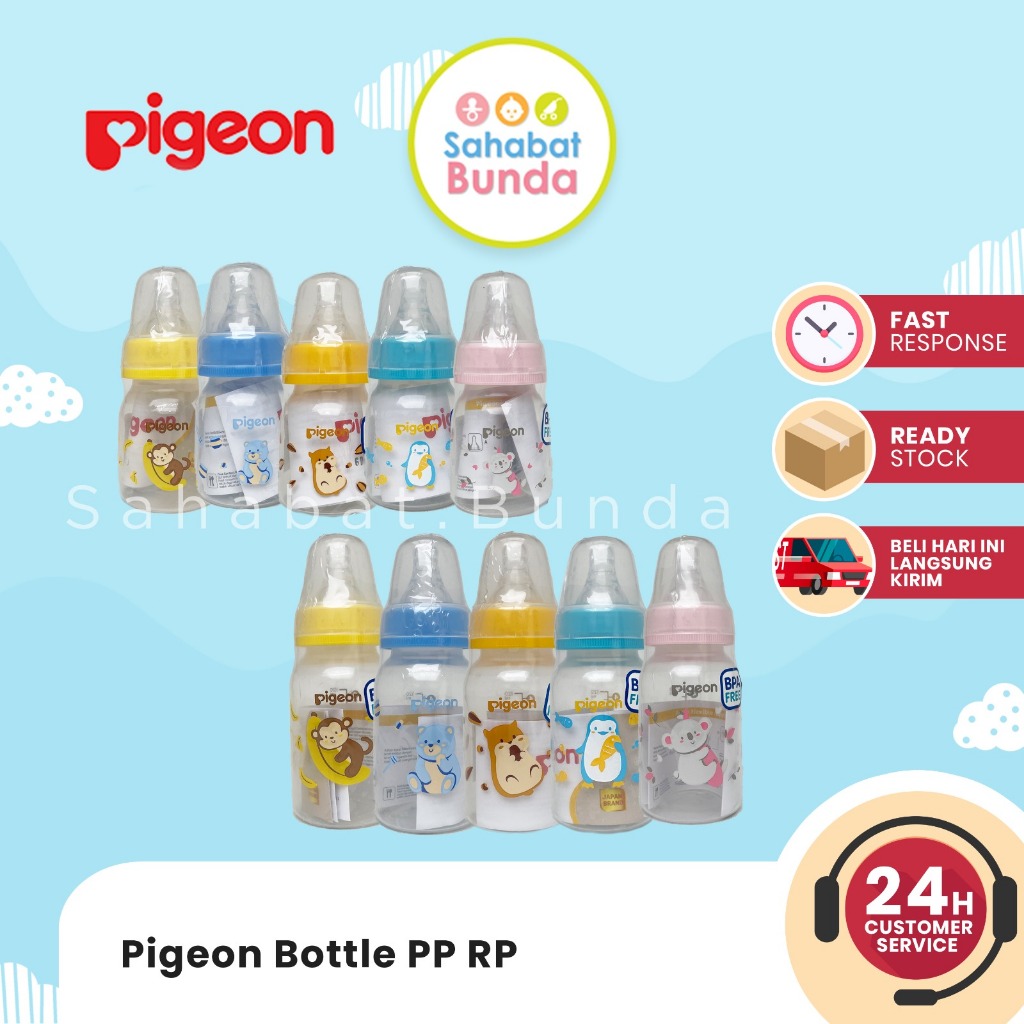 PIGEON Botol PP RP Ulir Non Regulator Botol Susu Dot Anak Bayi