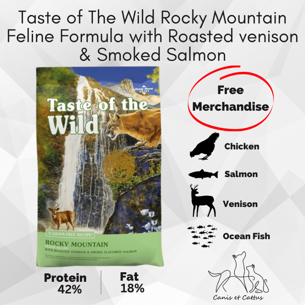 Taste Of The Wild Rocky Mountain Feline Venison & Salmon 6.6 kg