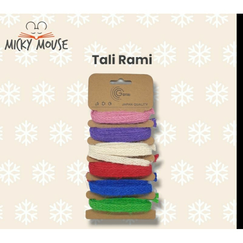 

1 Set isi 6 Pita Goni Kepang / Pita Goni Anyam / Tali Rami Goni DIY Wrapping Dekorasi