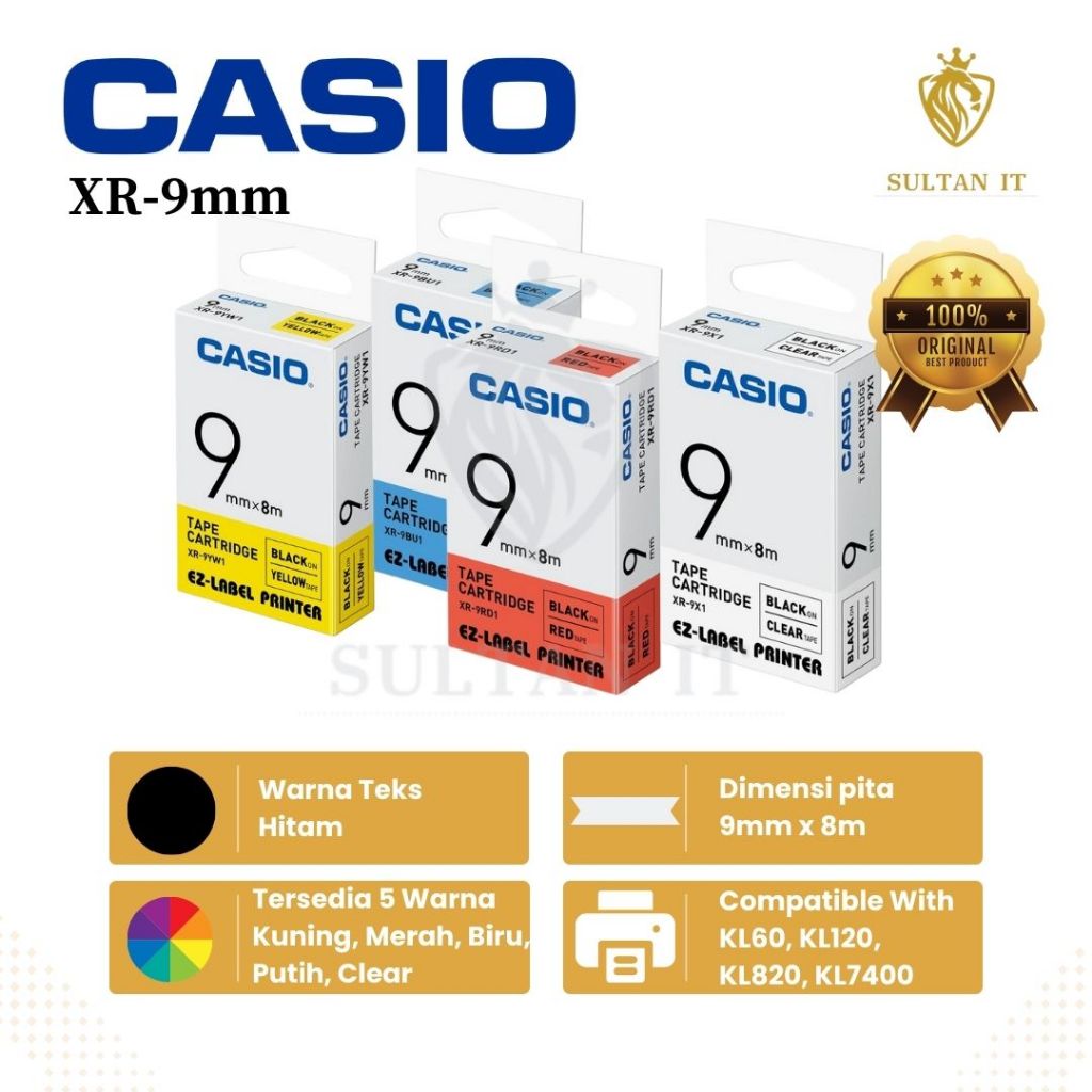 

EZ LABEL TAPE PRINTER CASIO 9 MM XR 9