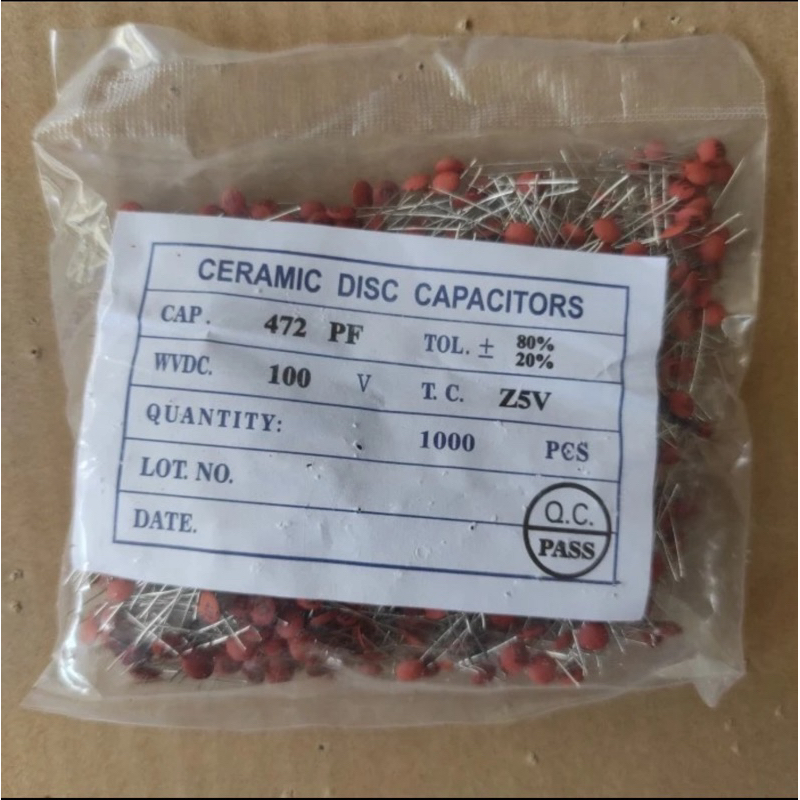 kapasitor keramik 472 capacitor 4,7 n