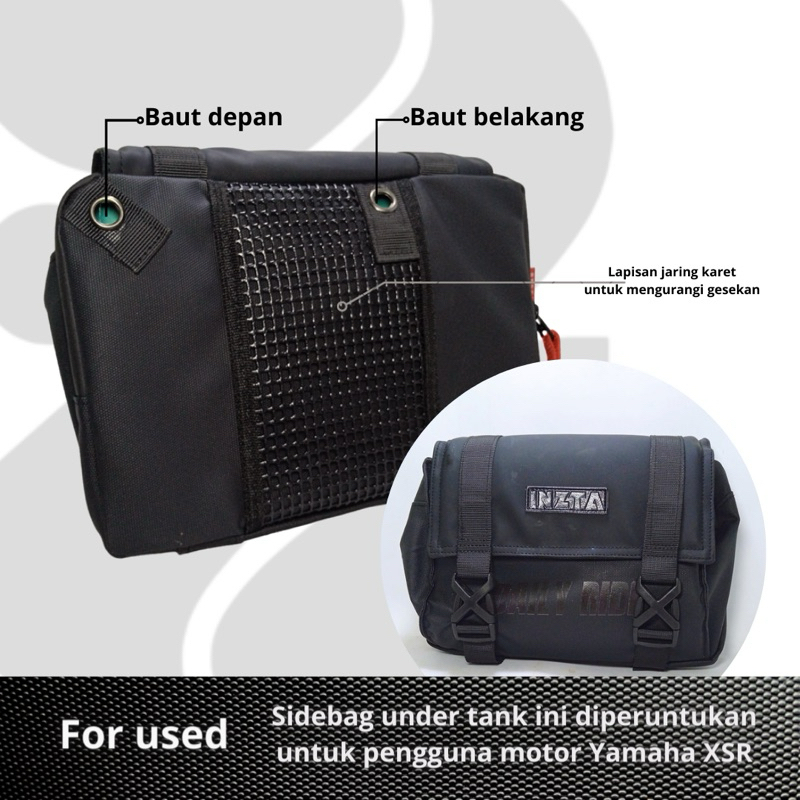 Tas samping motor Xsr155 ,Sepasang KIRI dan KANAN, part Xsr