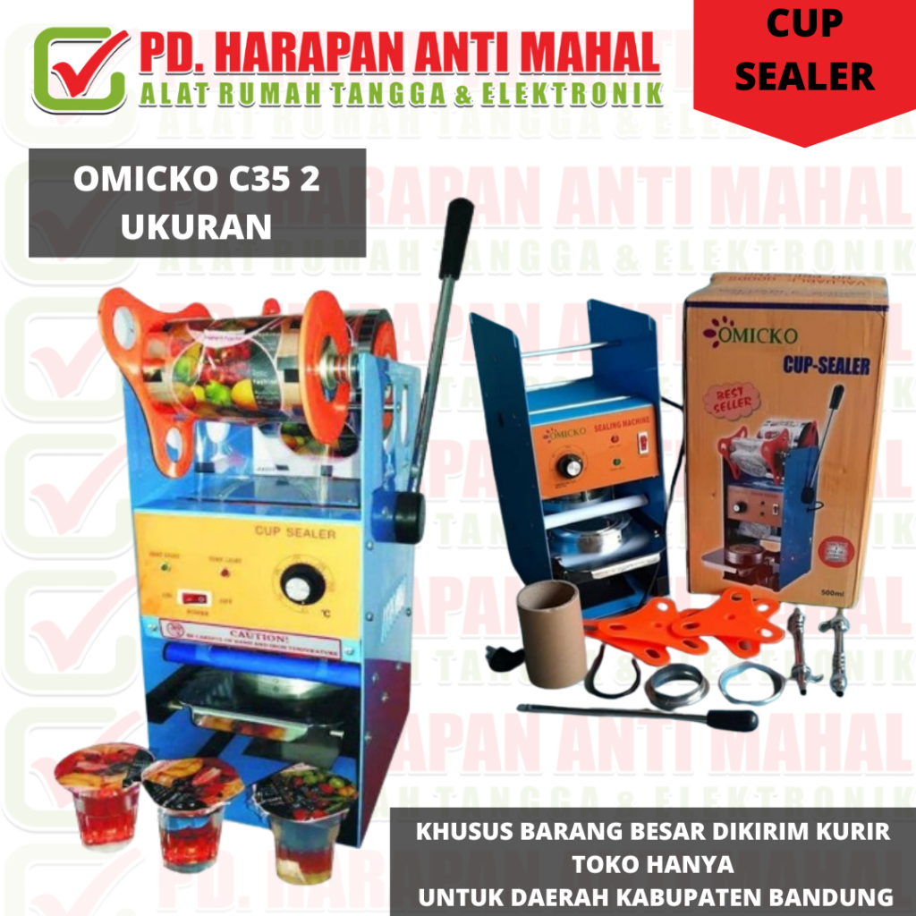 OMICKO C35 2 UKURAN (CUP SEALER)SEALER CUP / SEALING MACHINE OMICKO C35/CUP SEALER OMICKO C35 GELAS 