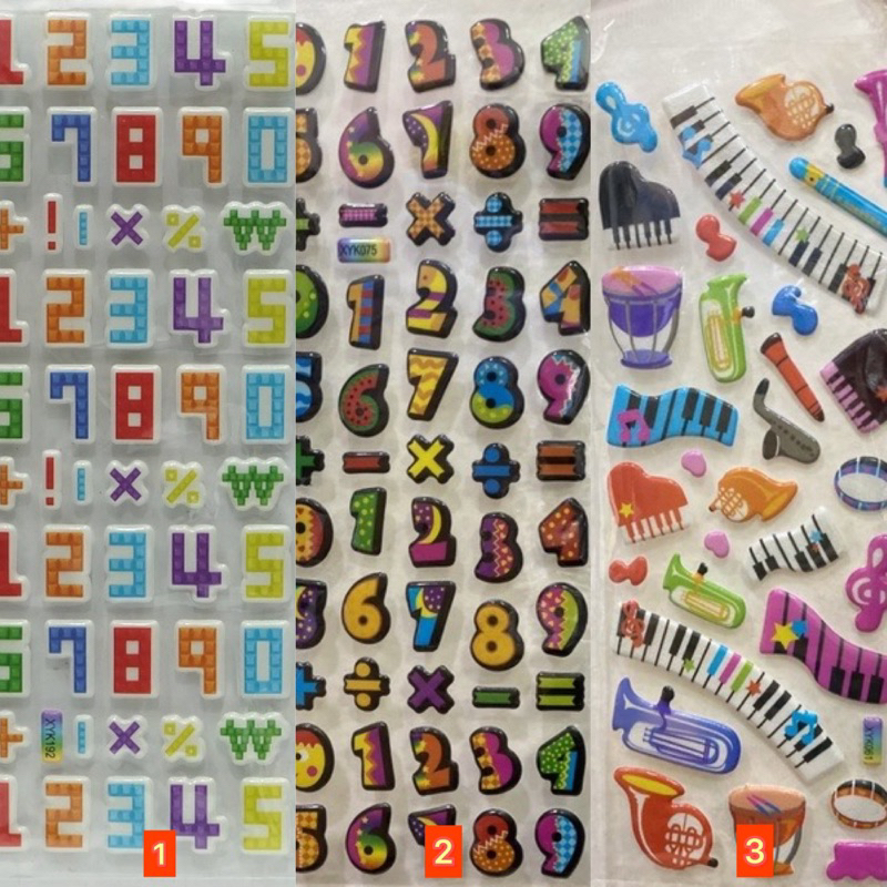 

Stiker anak timbul ANGKA