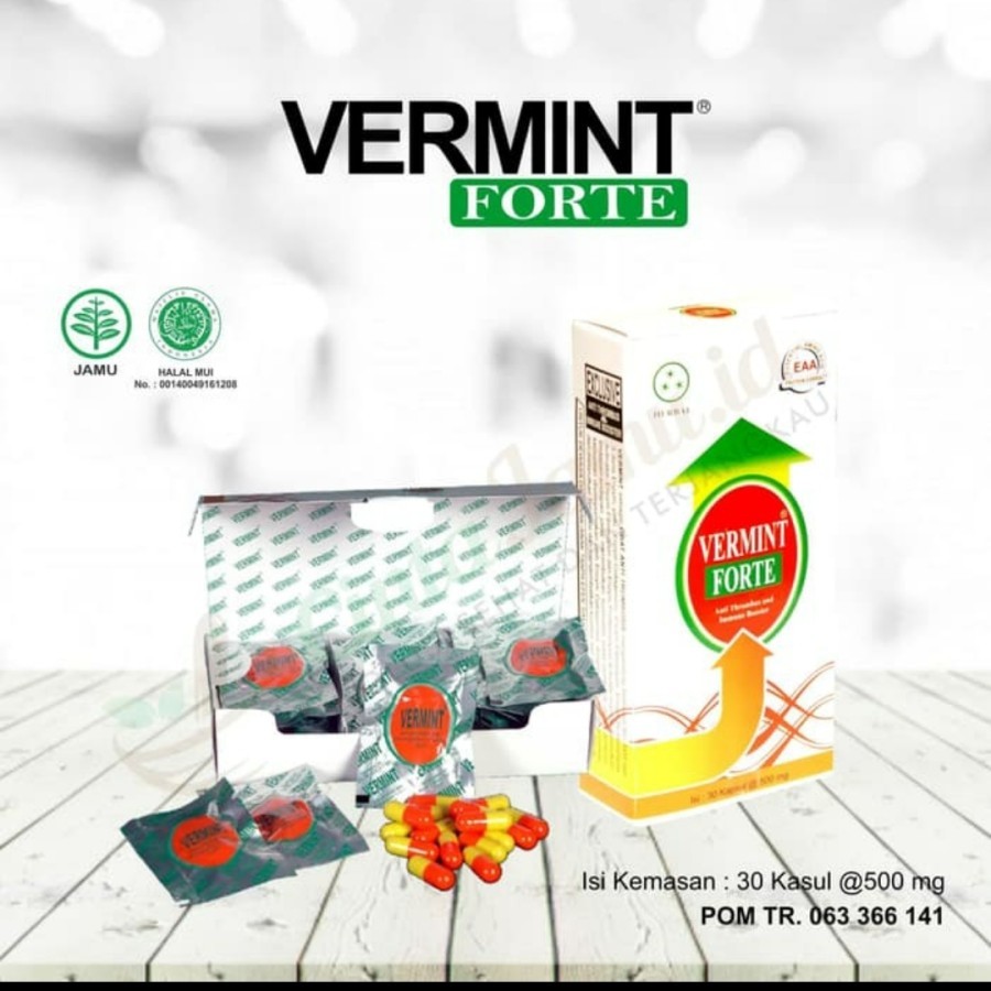 VERMINT FORTE KAPSUL EKSTRAK CACING OBAT DEMAM
