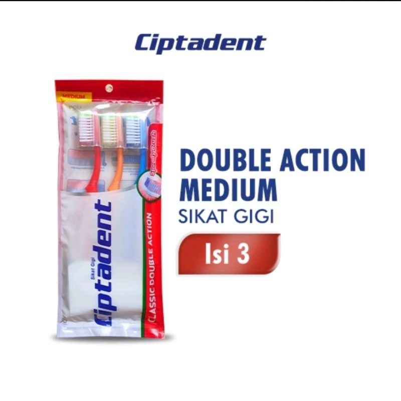 Ciptadent Sikat Gigi Medium Isi 3