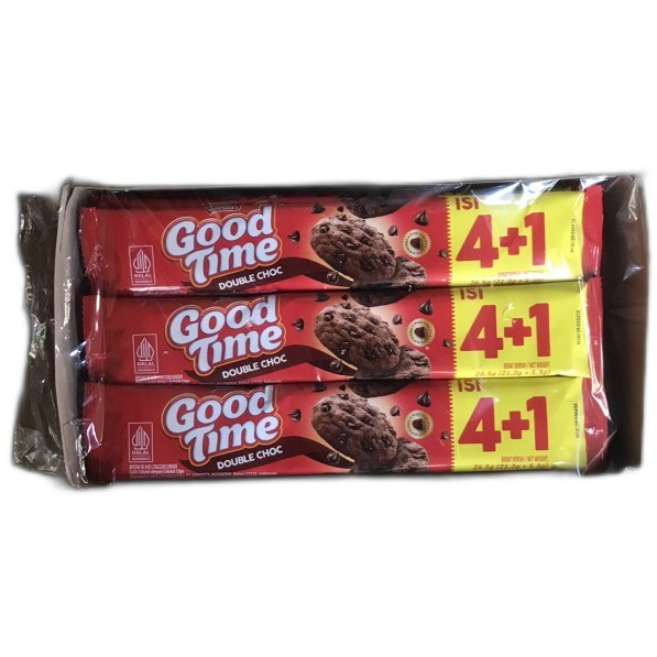 

Good Time Double Choc 1 Pak 12 Pcs 16g 16gr Box Coklat - Goodtime Dus