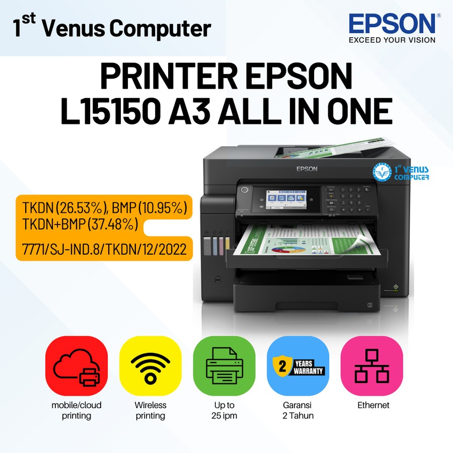 PRINTER EPSON L15150 A3 / PRINTER A3 L15150 ALL IN ONE / PRI48-EPS