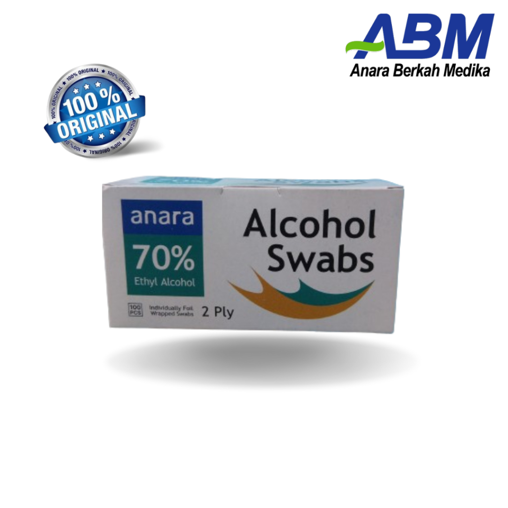 ANARA - Alcohol Swab 2ply isi 100pcs