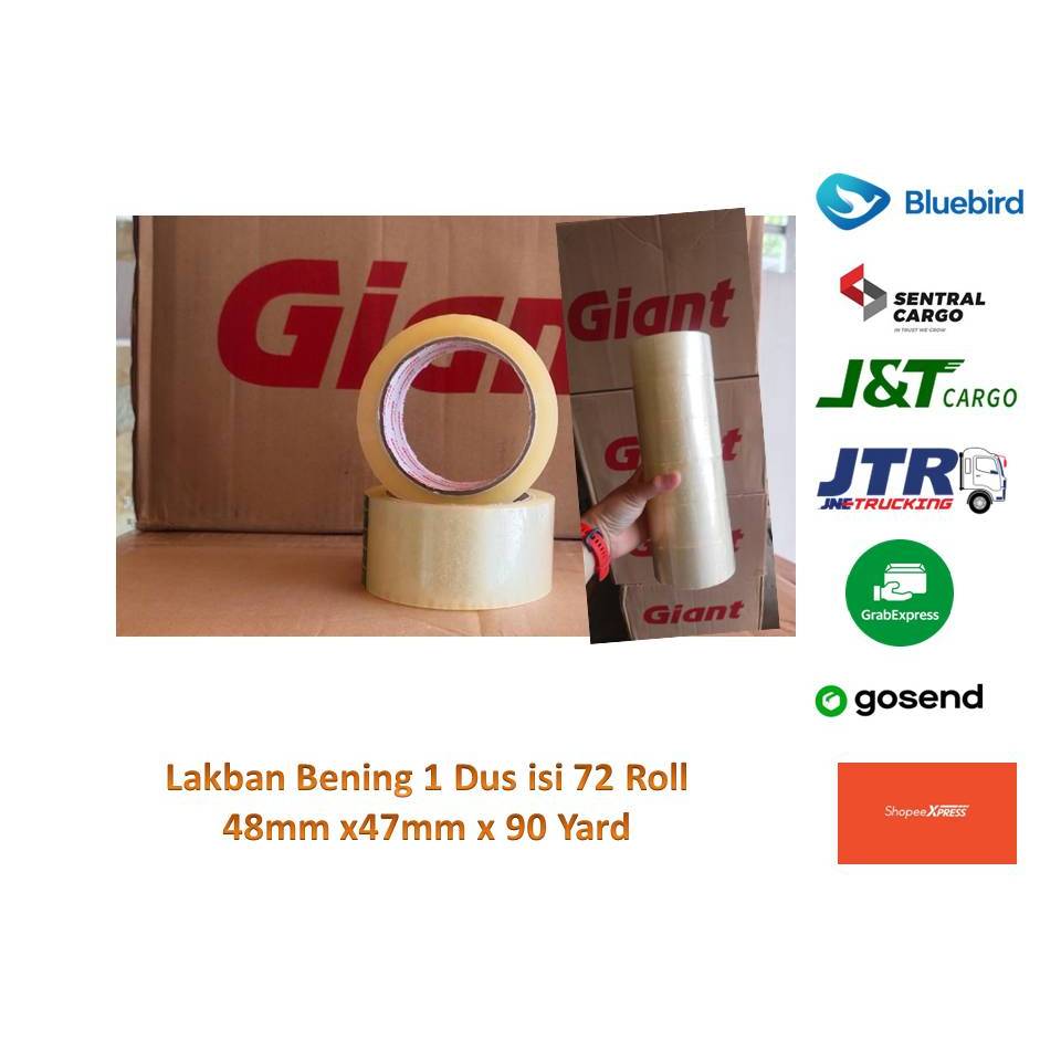 

Grosir Lakban Bening Solatape 100 Yard Pure (1Crtn=72Roll)