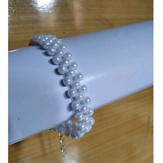 gelang manik mutiara beads, gelang Neklacd mutiara ringan