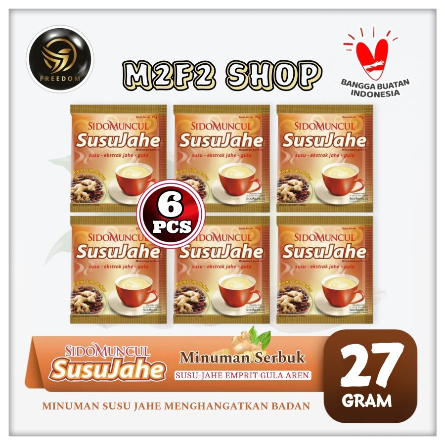 

Sido Muncul Susu Jahe Original Sachet - 27 gr (Kemasan 6 Pcs)