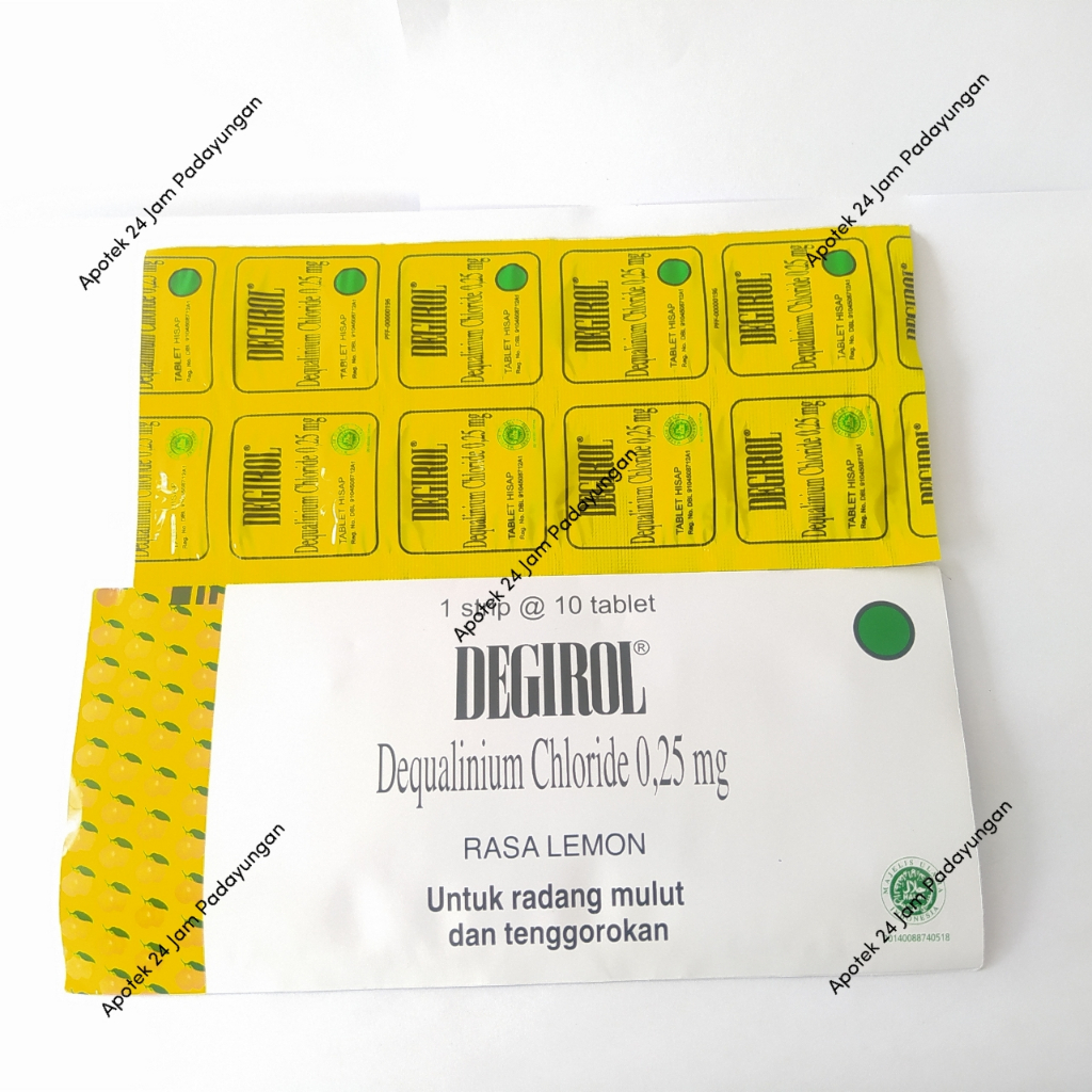 DEGIROL 10 TABLET HISAP UNTUK RADANG TENGGOROKAN