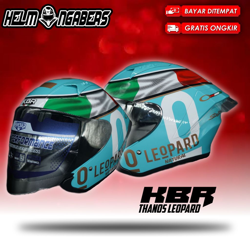 HELM KBR THANOS LEOPARD HALF FACE