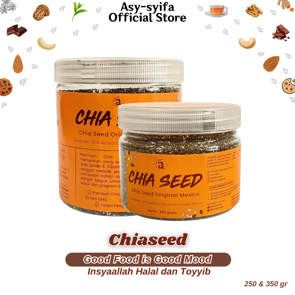 

Chia Seed Organic Black ChiaSeed Grade A Premium Quality Original