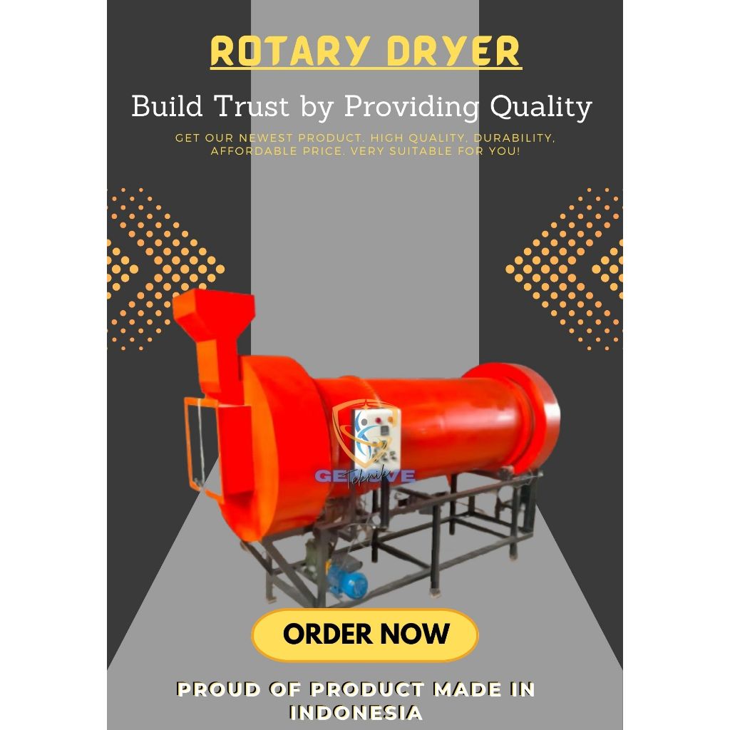 Rotary Dryer / Pengering Rotary / Pengering Padi/Jagung/singkong Dll.