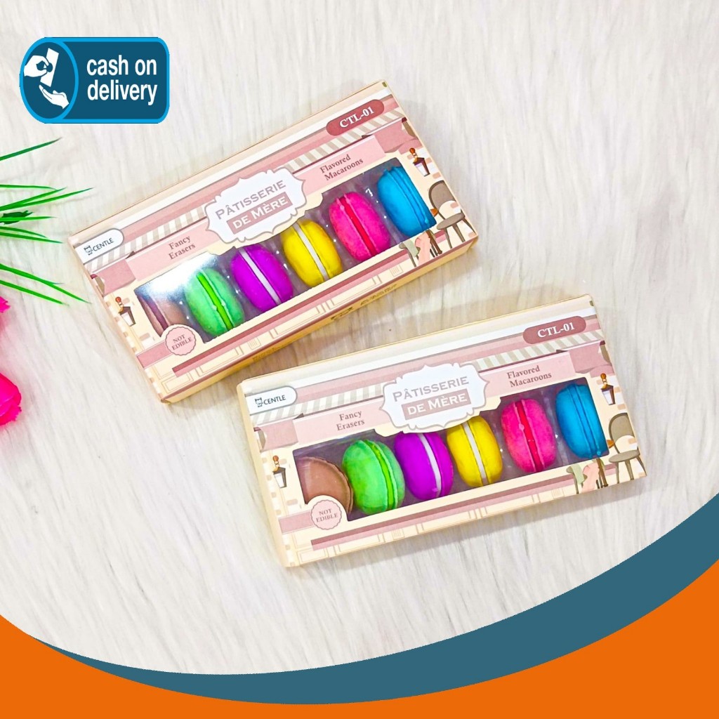 

PENGHAPUS MAKARON CENTLE 1 BOX ISI 6 MACARON MAKARUN WARNA WARNI SETIP STIP ERASER LUCU UNIK FANCY KARAKTER ALAT TULIS KANTOR SEKOLAH MURAH TERMURAH COD