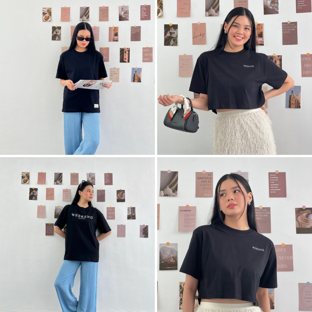 LAUDE - WEEKEND CROP TEE & LOOSE TEE