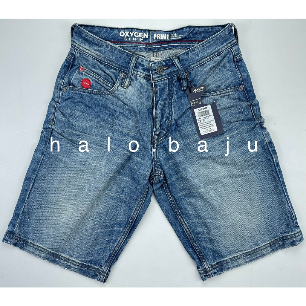 OXYGEN DENIM PENDEK (806-0903) - Celana Jeans Pendek - Celana Pendek Slim Fit Light Nyaman