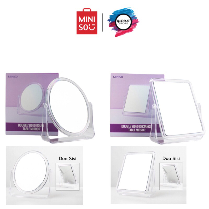 Cermin Simple Cermin Meja Minimalis Persegi Miniso